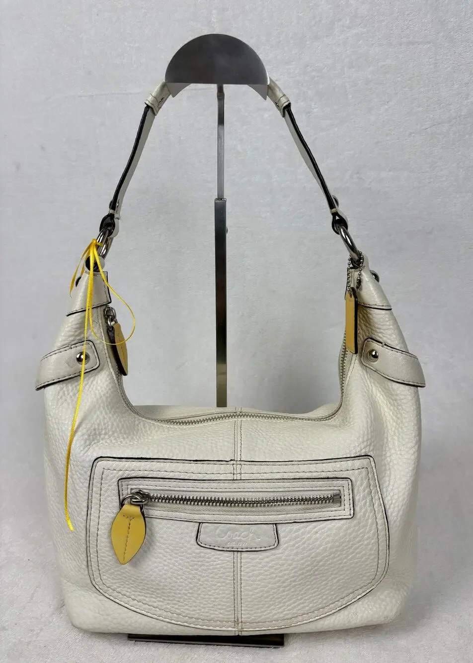 Coach Vintage Y2K Penelope in White Pebble Leather Hobo Bag - Picture 1 of 16